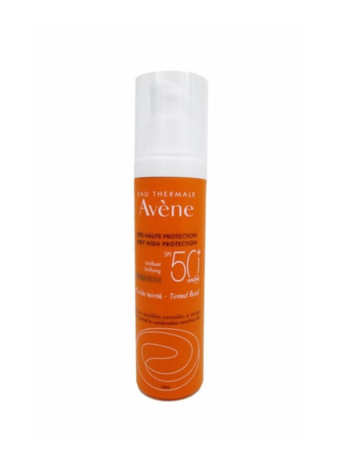 واقي شمس ملون بعامل حماية من الشمس +SPF50 برتقالي 50ملليلتر