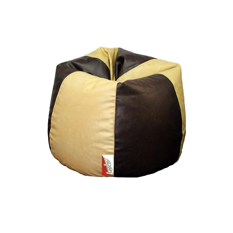 LAZYBAG Bean Bag Chair Furniture for Kids XXXXL Bean Bag Cover Playing Video Games or Relaxing for classrooms daycares Libraries or Work from Home Beige and Brown 4XL Size - Image 2