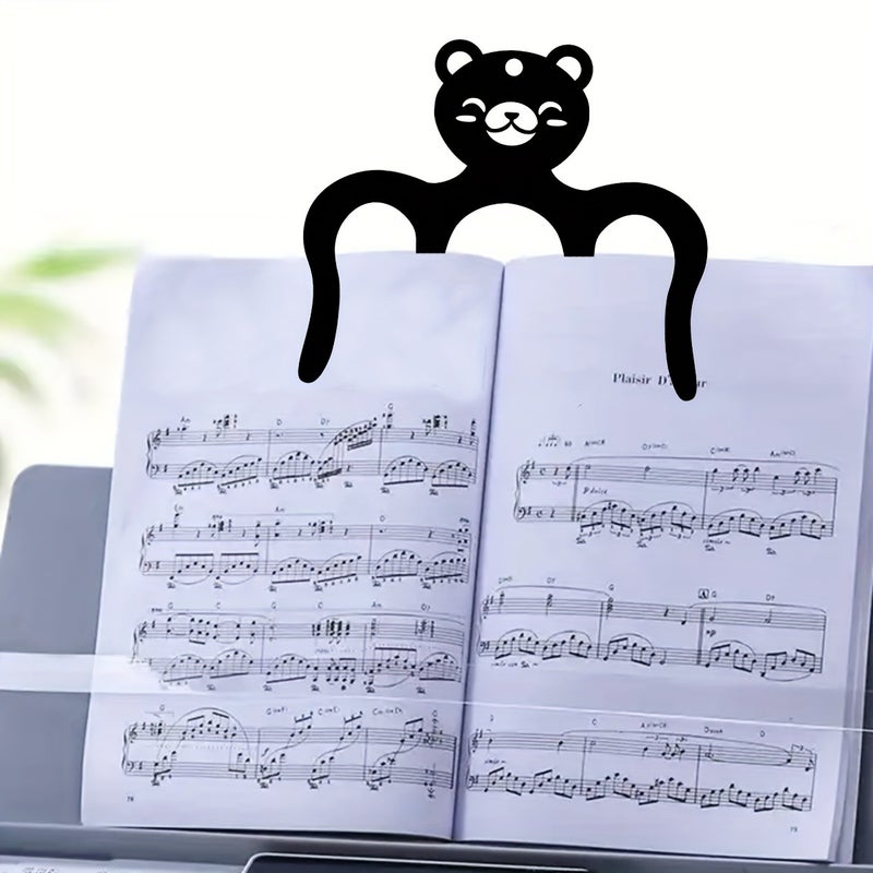 ofeankri 1pc Animal-Style Acrylic Music Sheet Holder for Piano, Guitar, and Violin - Thickened and Extended, Durable, Convenient and Quick, Securely Holds Sheet Music for Easy Reading - Image 5