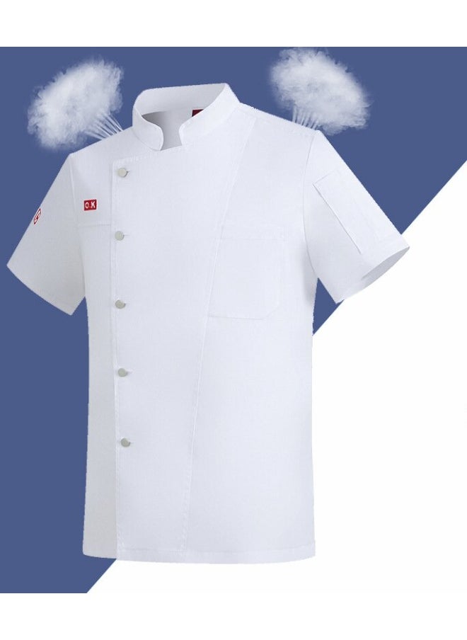 NIBEMINENT Chef Overalls Breathable Spring and Summer Men's Hotel Restaurant Kitchen Kitchen Tooling Men's  - Image 1