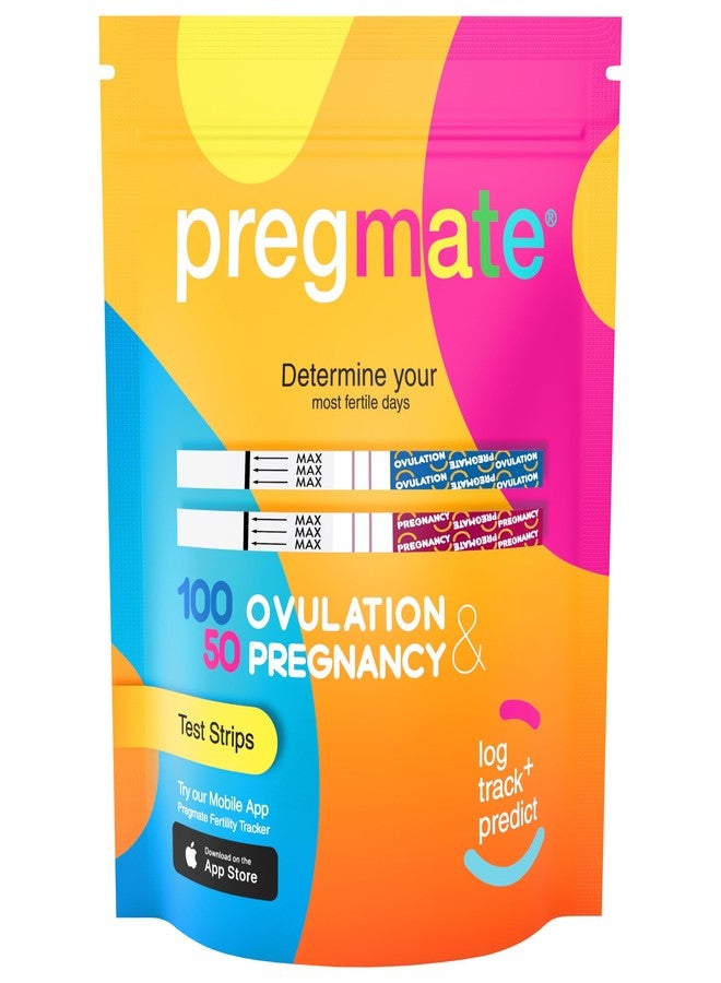Pregmate 100 Ovulation and 50 Pregnancy Test Strips Predictor Kit - Image 1