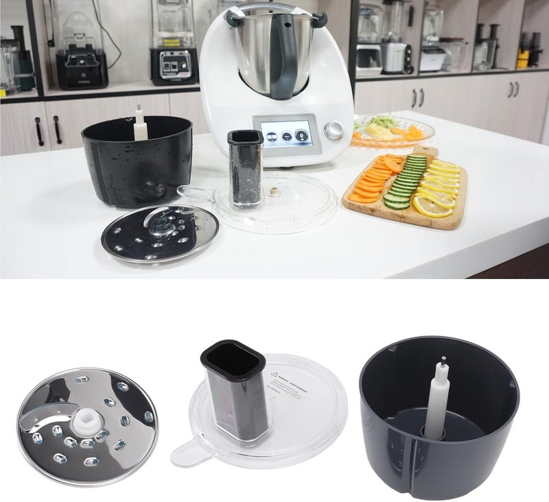 كلاراكو محضر طعام كلاركو، قطاعة Tm6، طقم قاطع حاوية محضر طعام متعدد الوظائف لخلاط فورويرك ثيرموميكس Tm5 6، ملحق قرص التقطيع والتقطيع - Image 4