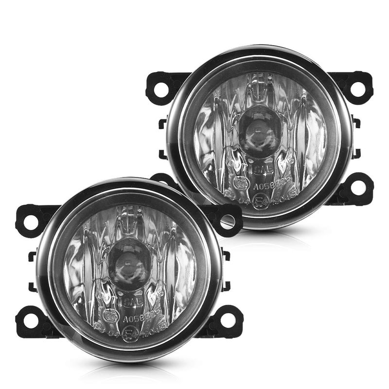 Torchbeam Fog Light Assembly for 33900STKA11 4F9Z15200AA with H11 12V 55W Halogen Bulbs for Accord Xterra Clear Lens