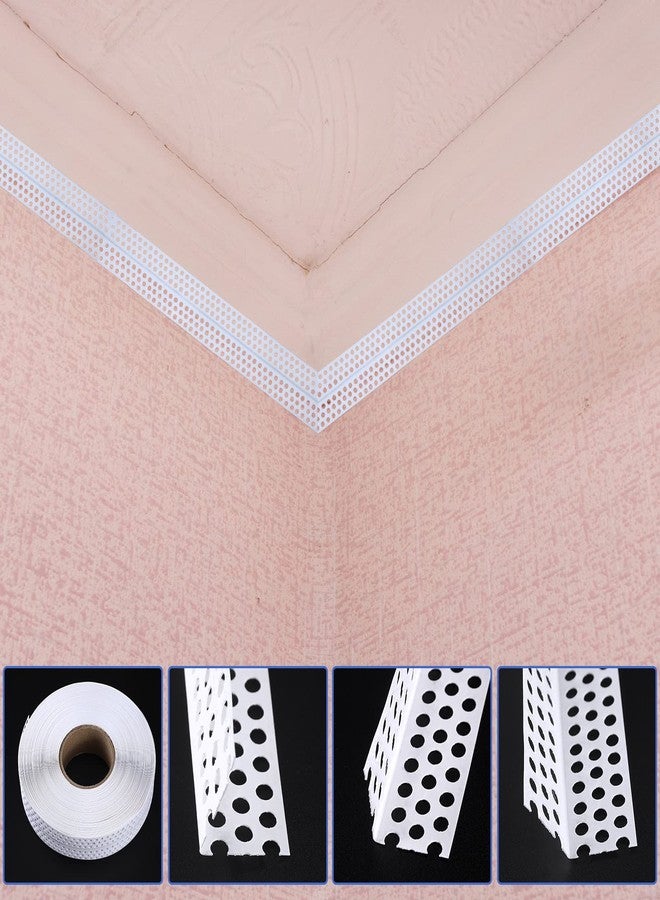 كينغدير شريط وصلات الحوائط الجافة Kingdder مقاس 2 بوصة × 132 قدمًا من مادة PVC متعددة الأغراض، شريط وصلات ذاتي اللصق، خط زاوية الحوائط الجافة، شقوق الحوائط، لاصق ذاتي، ورقعة للحواف الداخلية والخارجية، وملء شقوق السقف والجدار - Image 5