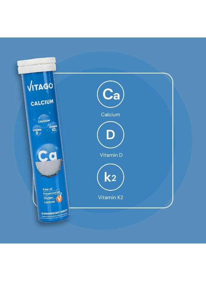 Vitago Calcium Effervescent Tablet 20 Tablets - Image 2