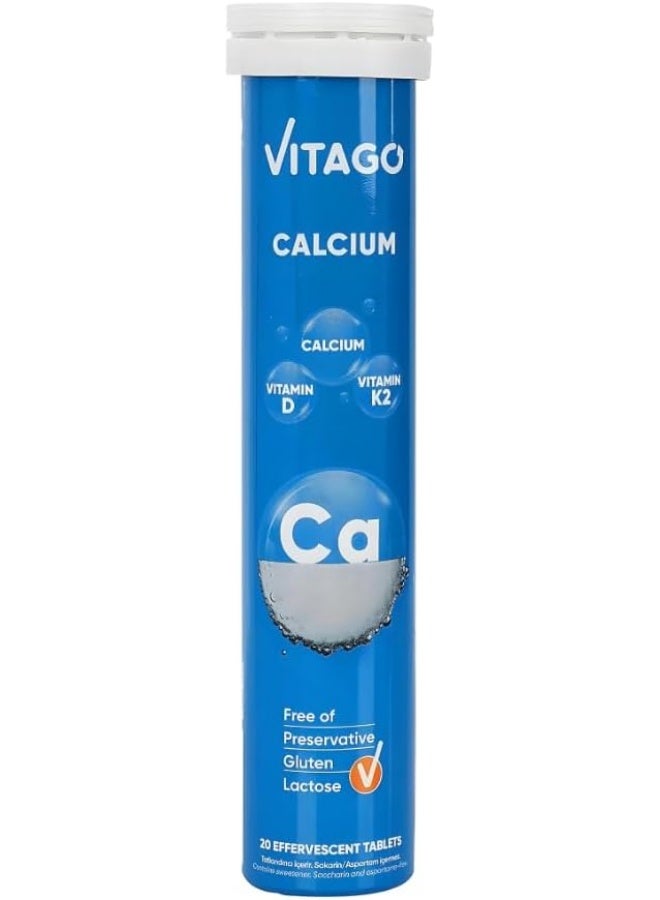 Vitago Calcium Effervescent Tablet 20 Tablets - Image 1