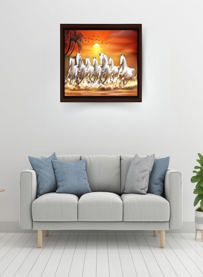 Masstone Seven Horses Vastu Painting with Frame For Vastu (50X35 CM) | Wall Painting for Decor Home/Office/Living Room (8433) - Image 5