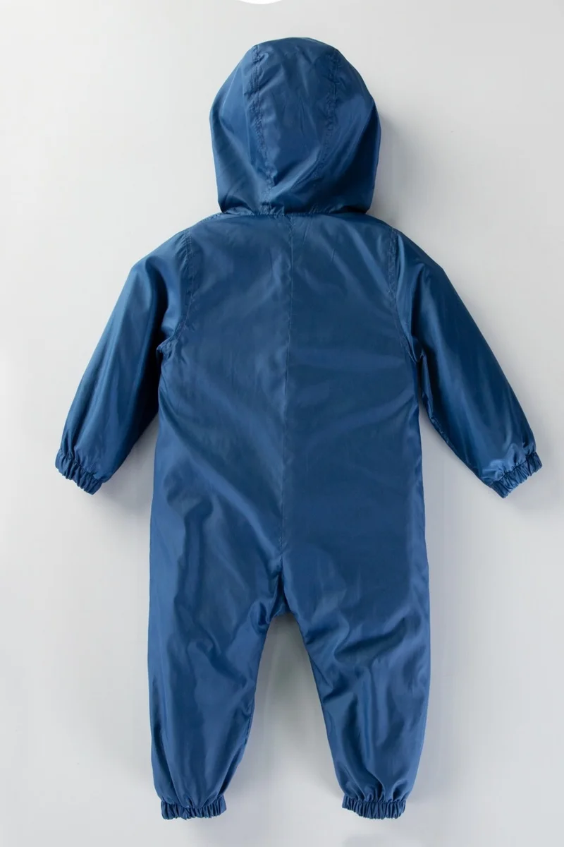 بوديوم جييم Podium Clothing Pocket Cute Dragons Cotton Lined Hooded Kids Raincoat Overalls Coat