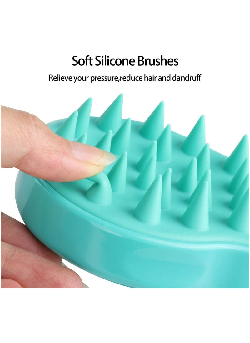 Generic Silicone Scalp Massager Shampoo Brush Set – 3-Pack for Hair Growth, Scalp Care, Deep Cleansing, Ideal for Men, Women, Kids, and Pets, Waterproof Shampoo Brush, Massage Comb, Hair Thickening, Dandruff Treatment, Stress Relief Scalp Scrubber, Gentle Scalp Exfoliation  - Image 2
