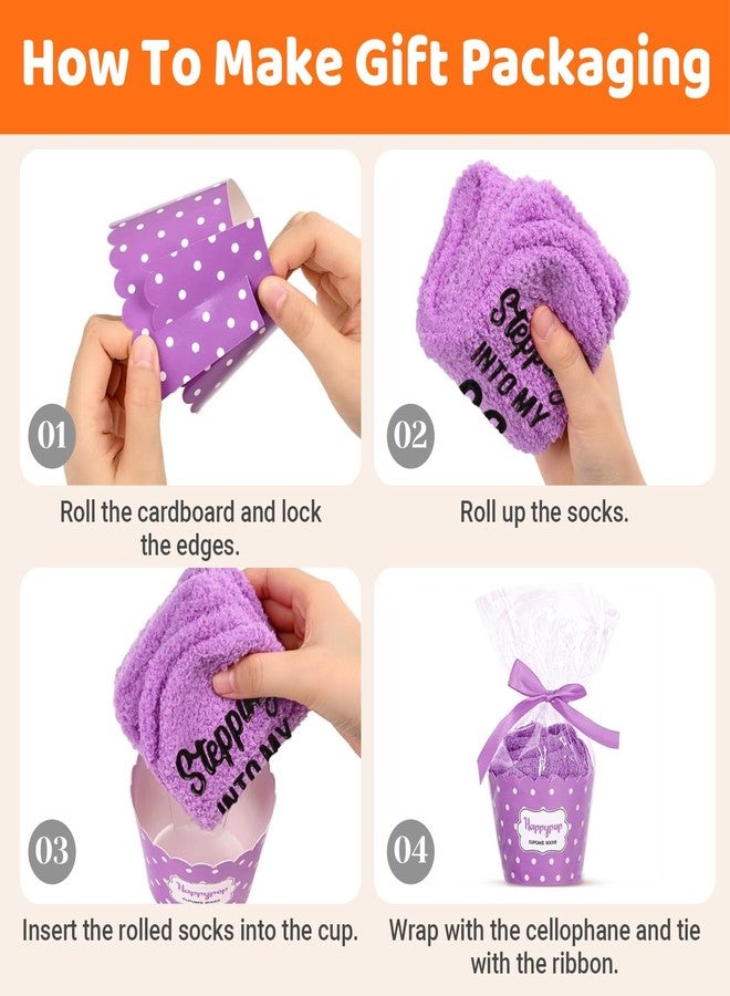 Happy Pop HAPPYPOP 80th Years Old Birthday Socks - Gift Ideas for 80 Year Old Women, Stocking Stuffers for Female Friends - Image 4