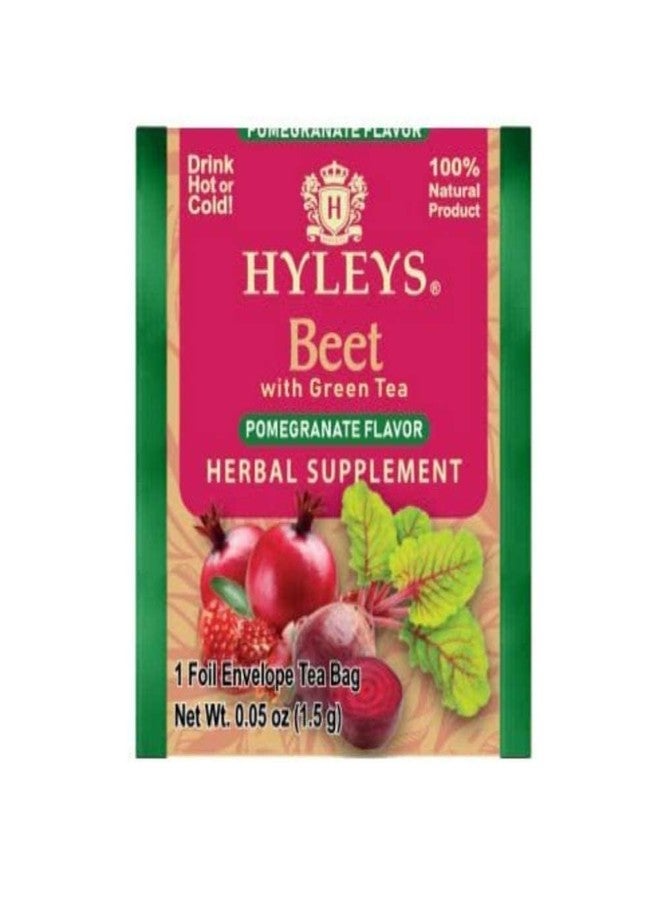 Hyleys Beet & Green Tea with Natural Pomegranate Flavor - Herbal Energy Tea - Supports Focus - 25 Tea Bags - (6 Pack - 150 Tea Bags Total) - Image 5