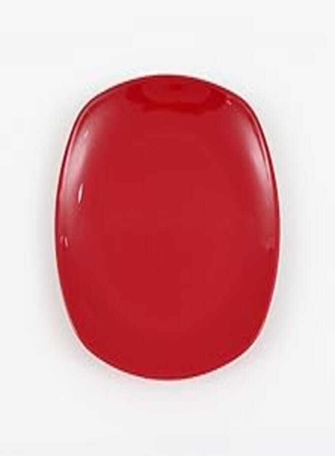 Kutahya NC SEMI SQUARE 19 CM FLAT PLATE (RED-PRISMA)