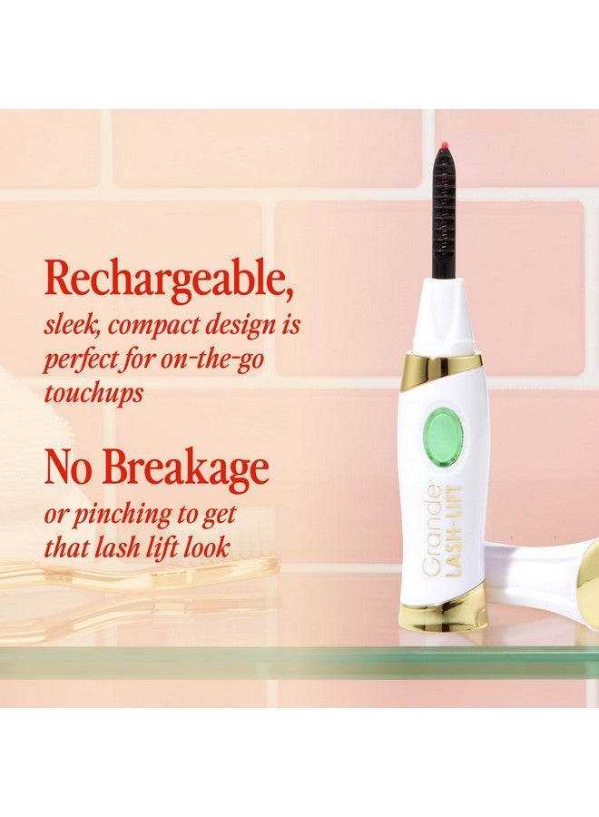 Grande Cosmetics LASH-LIFT Heated Lash Curler, Rechargeable and Travel Friendly, 2 Heat Settings, White - Image 4