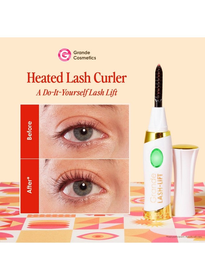 Grande Cosmetics LASH-LIFT Heated Lash Curler, Rechargeable and Travel Friendly, 2 Heat Settings, White - Image 2