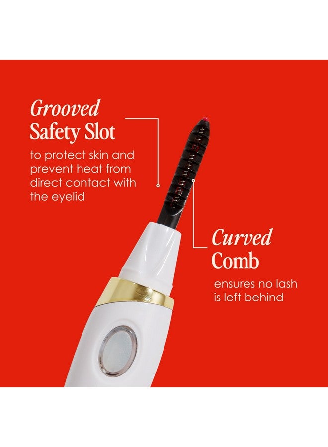 Grande Cosmetics LASH-LIFT Heated Lash Curler, Rechargeable and Travel Friendly, 2 Heat Settings, White - Image 5