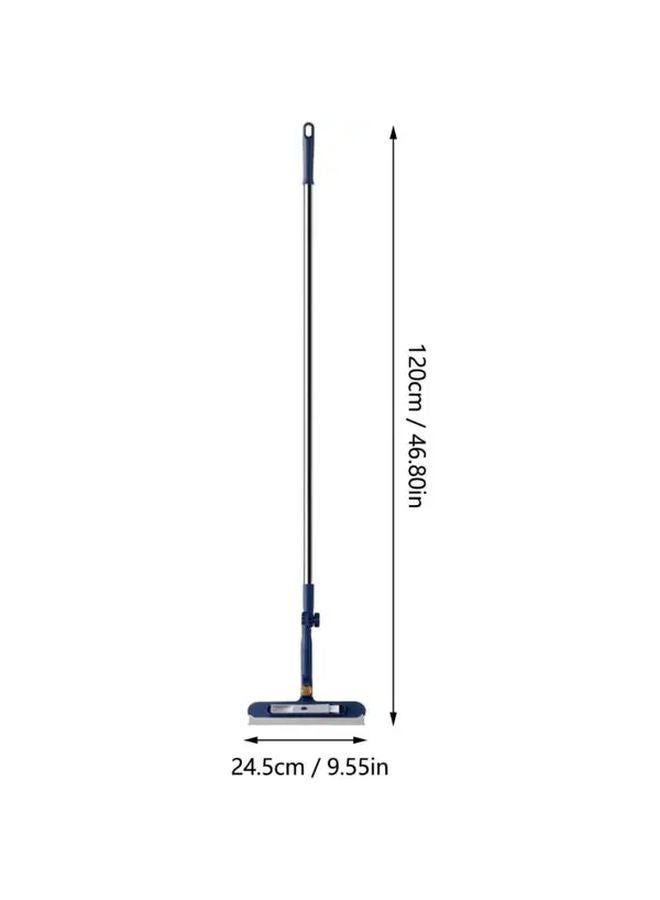4 في 1 ممسحة نافذة تلسكوبية مع عماد تمديد رأس دوار أزرق 66.93 بوصة - Image 4