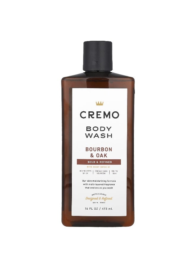 Cremo, Body Wash, Bourbon & Oak, 16 fl oz (473 ml) - Image 1