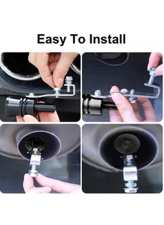SYOSI Universal Aluminum Turbo Sound Whistle Exhaust Muffler Pipe BOV Blow-off Valve Simulator (2PCS, XL-Silver)  - Image 5