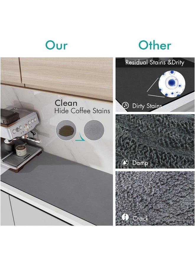 VMITRA Dish Drying Mat for Kitchen Water Absorbent Mat Drying Mat for Kitchen Utensils Large Dry Mat for Kitchen Utensils Drying Mat Water Absorbent Mats for Kitchen (40 X 30 cm) - Image 2