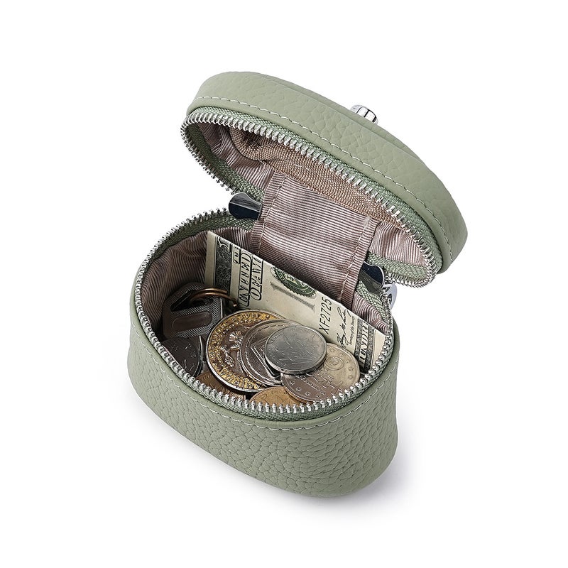 'S New Halterneck Coin Purse Chest Zipper Earphones Lipstick Makeup Storage Bag Genuine Leather Small Box Shoulder Bag - Image 4