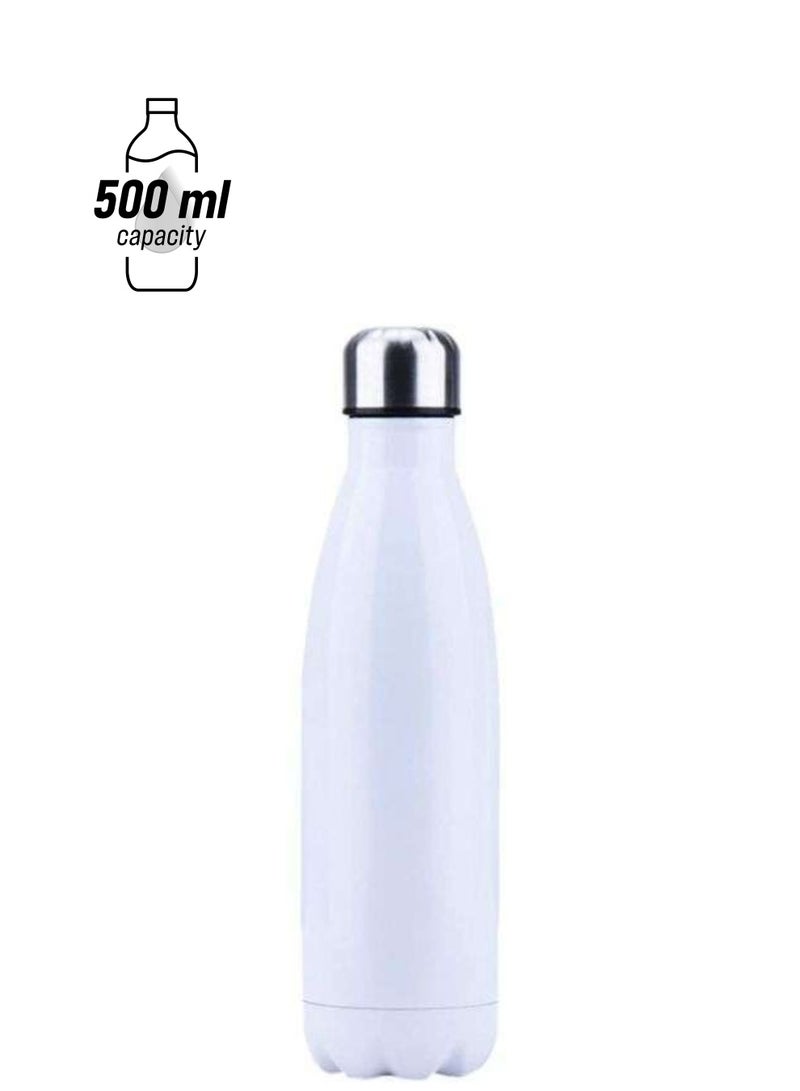 Vitacelli 500ML Stainless Steel Vacuum Insulated Water Bottle Cola Shape Bottle Keep 12 Hours Cold & Hot Reusable Metal Leak-Proof Sports Flask - Image 1