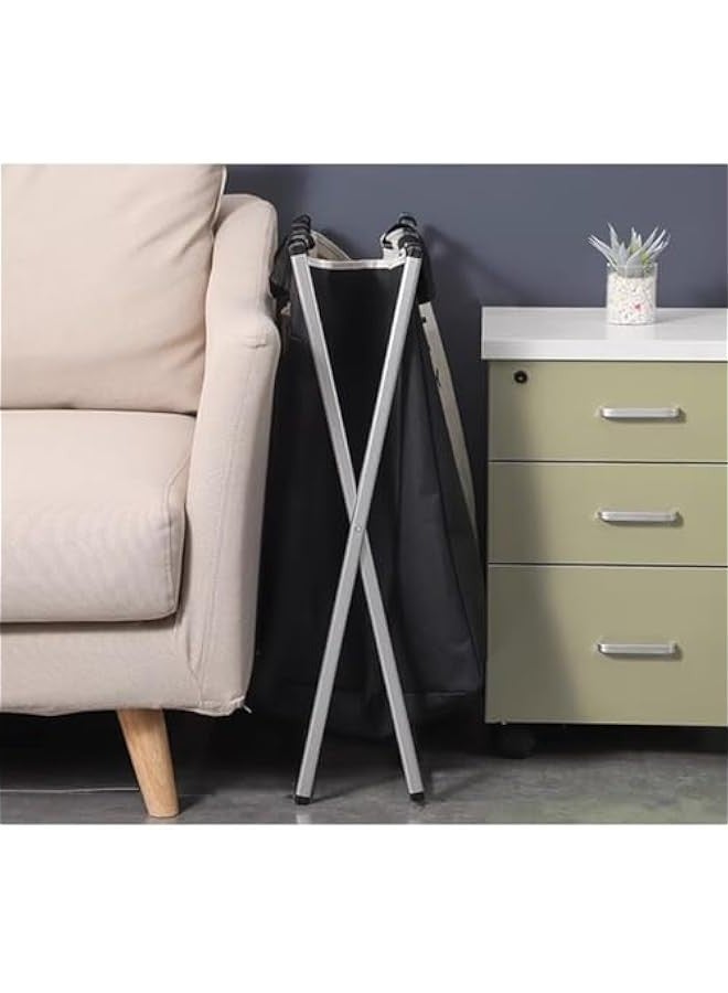 Beauenty Laundry Basket 3 Sections, Foldable Laundry Hamper Sorter for Bedroom Bathroom Dorm, Waterproof Divided Dirty Clothes Basket with Aluminum Frame - Image 5