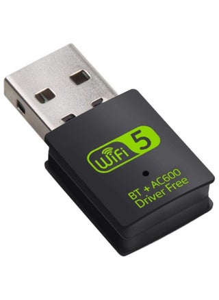 USB WiFi Bluetooth Adapter 600Mbps Dual Band 2.4/5Ghz Wireless Network External Receiver Mini WiFi Dongle for PC/Laptop/Desktop - pzsku/Z73B76FF1CC7F8B723083Z/45/1742379678/b8e55797-1463-4823-aa72-3ed80ae39c11