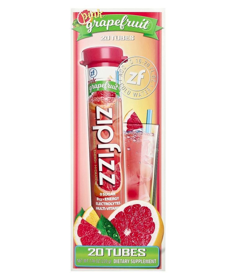 Zipfizz Energy Drink Mix Pink Grapefruit 20 Tubes 0.39 oz (11 g) Each