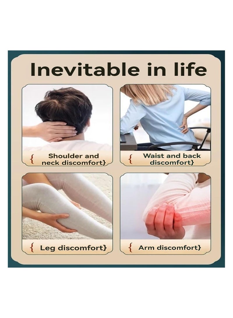 general Massage Hammer, Manual Massage Hammer, 2-Pack Extended Handheld Massager for Back, Arms & More (Purple + Yellow) - Image 3