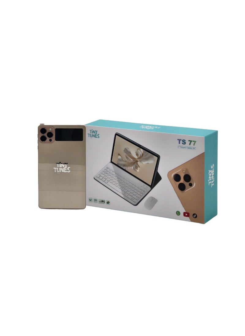 Tiny Tunes TS77 Smart Kids Tablet 7 inch Display | Wi-Fi | SIM | Mouse | Keyboard  - Image 1