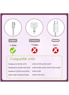 Anmi Compatible with MacBook Pro Charger 85W Replacement for L-Tip Models A1286 A1260 A1297 A1261 A1229 A1278 and All 45W 60W Mac 2009 2010 2011 Mid 2012  - Image 2