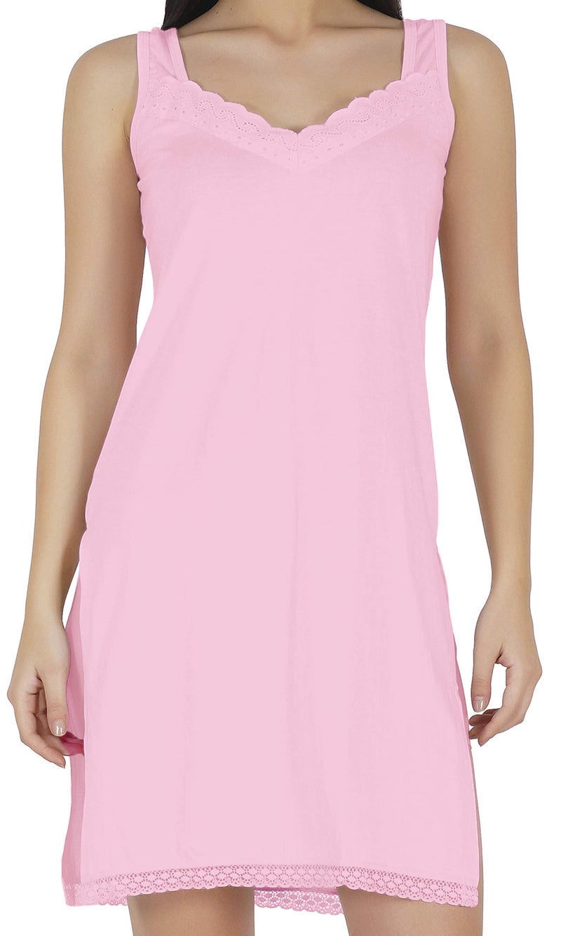 BLAZON Women's Premium Cotton Fairy Full Slip (Pink, X-Large/95cm) - Image 5