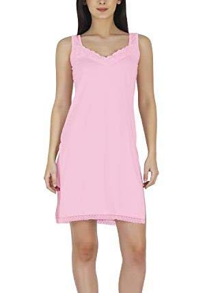 BLAZON Women's Premium Cotton Fairy Full Slip (Pink, X-Large/95cm) - Image 1