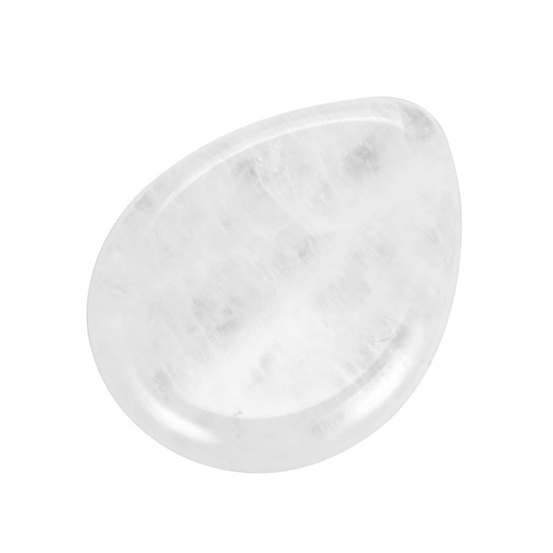 CrystalTears CrystalTears Clear Quartz Crystal Worry Stone Thumble Polished Healing Crystals Pocket Palm Stone Thumb Worry Stones for Anxiety Stress Relief Crystal Therapy 