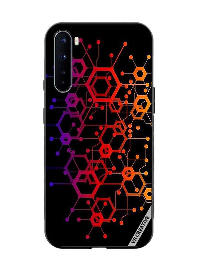 VR CREATIVE Protective Case Cover For OnePlus Nord Abstract Circuit Board Design Multicolour - Image 1