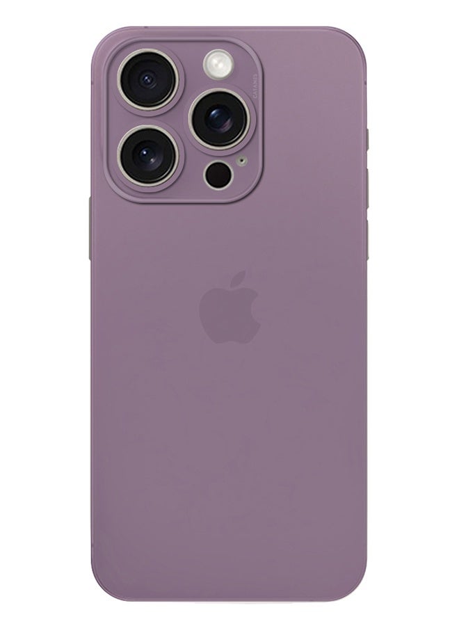 Ultra Thin Case for iPhone 15 Pro Max with 0.3mm Matte Case Cover Air Skin Series Feather-Light Frosted Protective Back Cover - Purple - Image 3