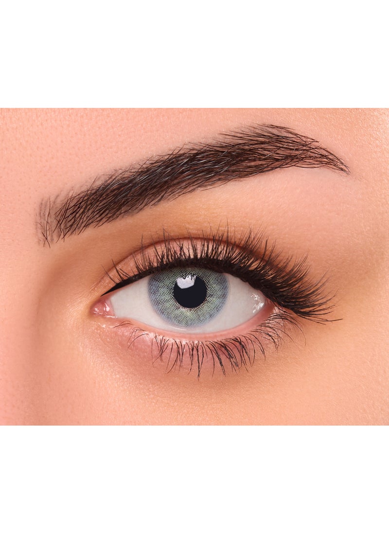 FreshEyes Daily Color Contact Lenses for Girls and Women Natural and Calm Colors Eye Expansion Diameter 14.2 Navy  - Image 1
