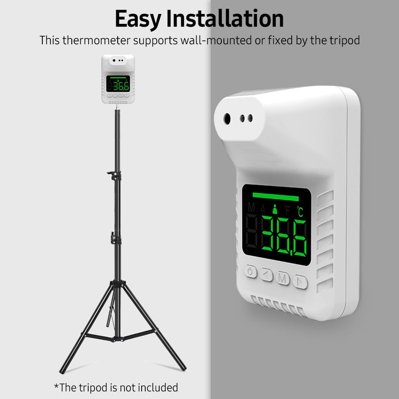 Non-contact Infrared Thermometer High-precision Automatic Induction Thermometer Support ℃/℉ Switch 6 Languages Voice Broadcast - Image 3