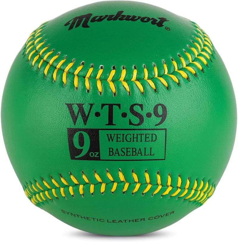 Markwort Synthetic 9-Inch Weighted Baseball - Green