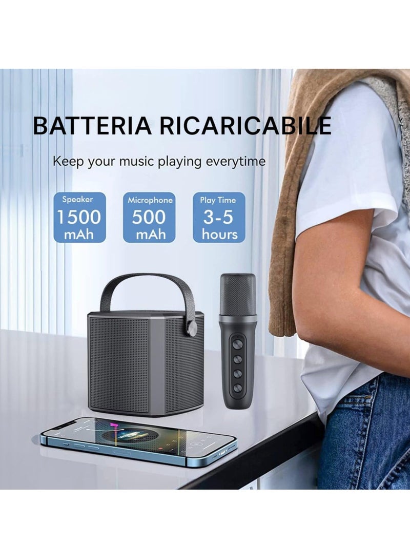 TIGER Portable Bluetooth Karaoke Speaker with Rechargeable Wireless Microphone – Multiple Voice Modes, Type-C Charging, TF Card Support, Perfect for Parties & Singing Fun (Red) - Image 4