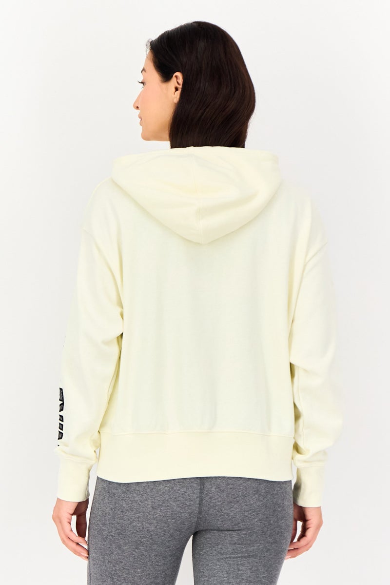 Nike Air Women Oversized Fit Long Sleeve Outdoor Hoodie, Cream - Image 3