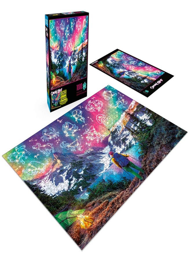 Buffalo Games - Zodiac Mountain - Glow in The Dark - 1000 Piece Jigsaw Puzzle for Adults Challenging Puzzle Perfect for Game Nights - Finished Size is 26.75 x 19.75 - Image 4