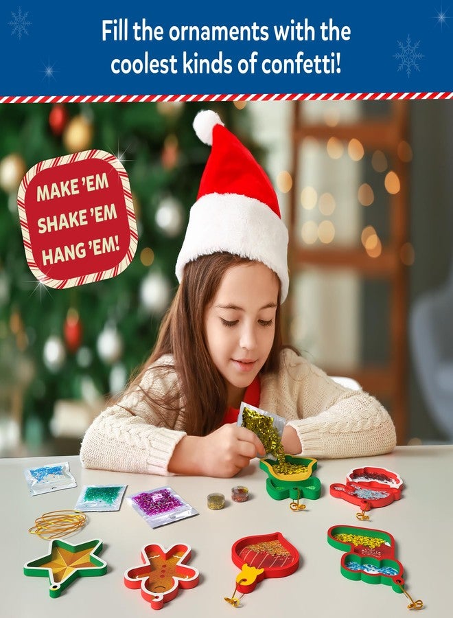 سكيلماتيكس نشاط فني وحرفي من سكيل ماتكس - زينة عيد الميلاد "شيك-إتس"، مجموعة أدوات حرفية للعطلات، نشاط تزيين إبداعي، هدايا للبنات والأولاد من سن 4، 5، 6، 7، 8، 9 سنوات - Image 2