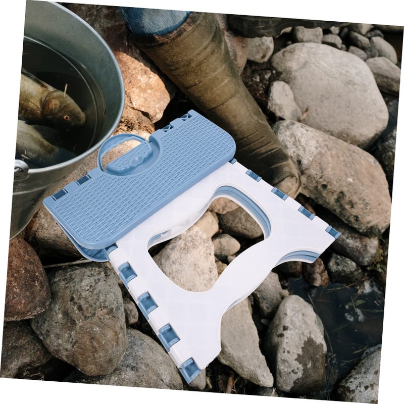 Foldable Step Stool for Adults Multi Functional Bathroom Fishing Stool Small Size - Image 4
