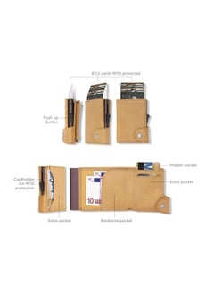 C-secure Anti-Skimming Slim Minimalist Dutch Design Genuine Italian Leather  RFID Card Holder Wallet  - Image 5