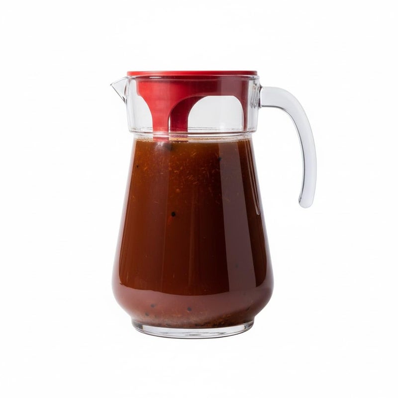 Large Capacity Glass Pitcher with Elegant Design for Water, Juice, Iced Tea & Cocktails | Heat-Resistant Clear Glass Jug with Handle & Spout | Perfect for Home, Parties, Fridge Storage & Daily Serving - Image 3