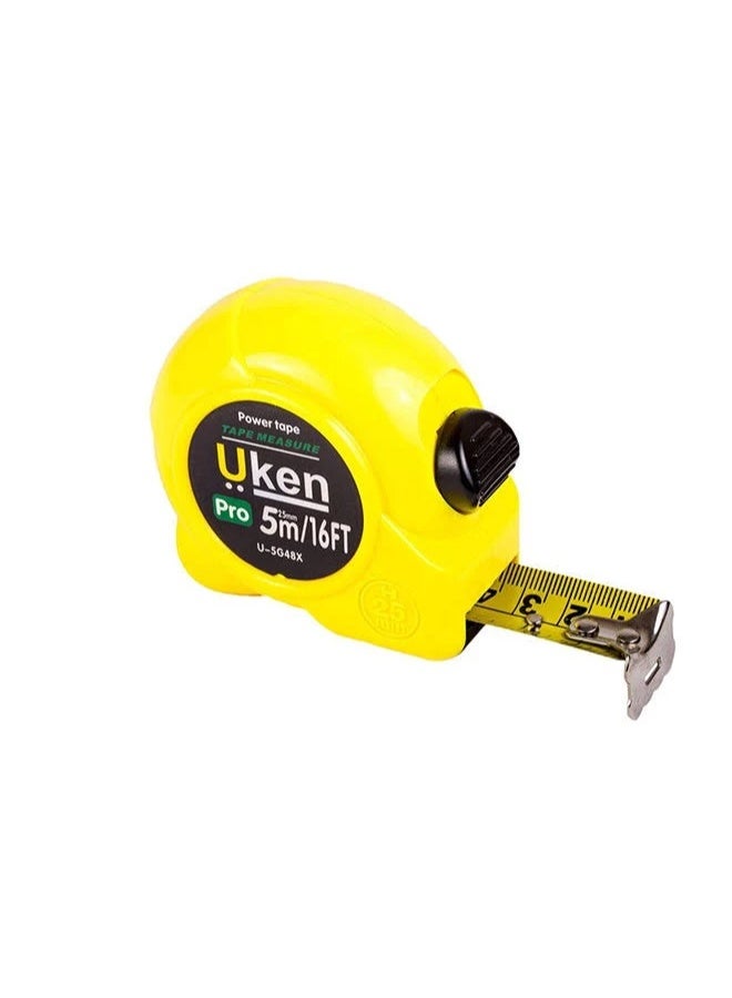 UKEN MEASURING TAPE 5MTR YELLOW