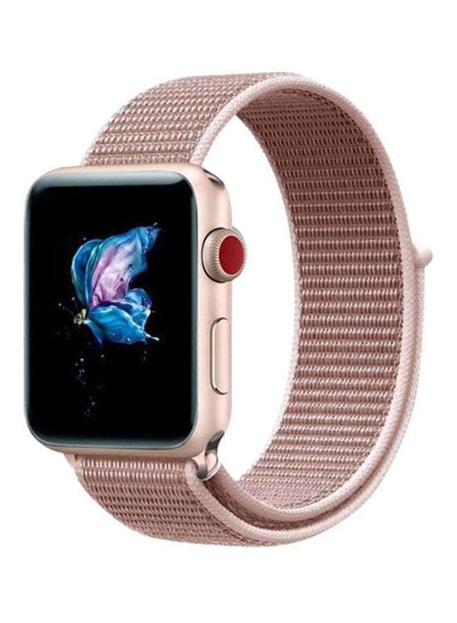 نيبمينينت سوار بديل لساعة أبل من السلسة 4 مقاس 40 مم وردي أحمر