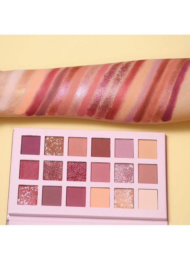 HUDACRUSH مجموعة ظلال العيون Beauty New Nude Edition مع مرآة 18 لونًا من اللمعان واللمعان لمكياج العيون - Image 5