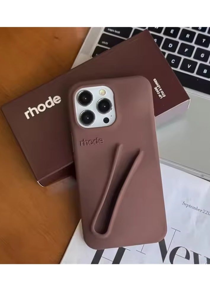 رود حافظة هاتف ملمع شفاه الببتيد لهاتف iPhone 12 Pro Max Tint (Espresso) + غطاء صيفي أنيق لهاتف iPhone 12 Pro Max Pro للنساء والفتيات - Image 5